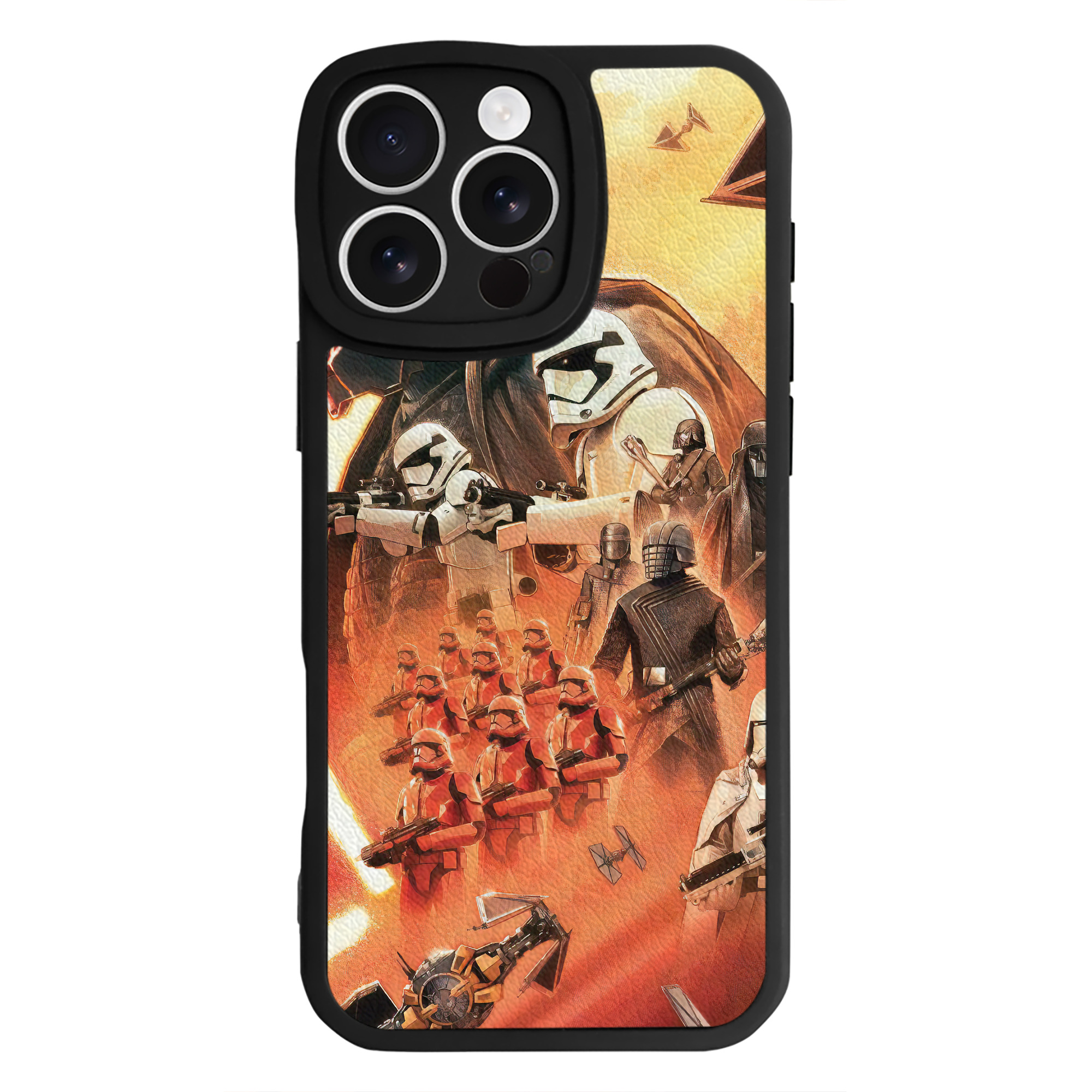 （画像用） スター・ウォーズ Star Wars 【iPhone 16シリーズ対応】シリコンスマホケース（レザー調） 材質：シリコン